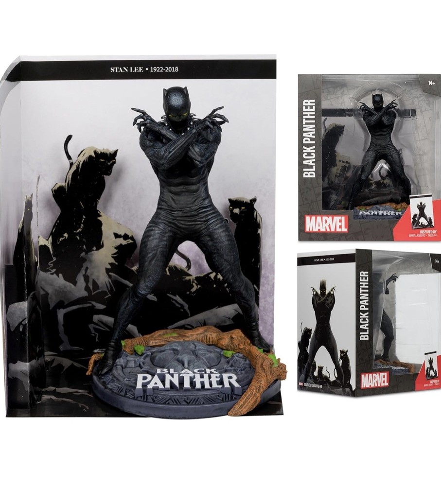 McFarlane BLACK PANTHER 1:10 Statue From Marvel Knights Comic # 4 NEW & Sealed