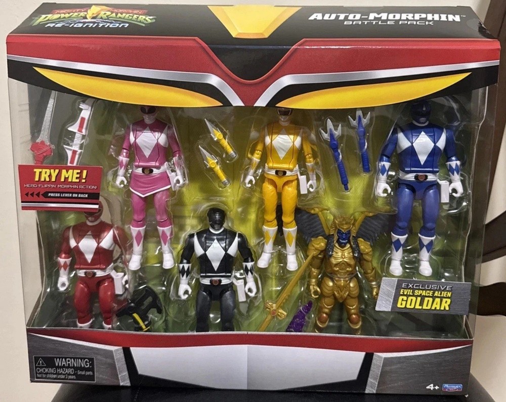 Playmates Mighty Morphin Power Rangers Re-Ignition Auto-Morphin Battle Pack- NEW