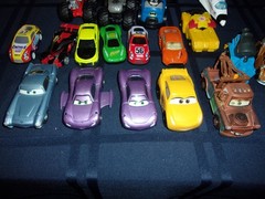 LOT 20 VARIOUS SIZES DISNEY CARS DIE CAST PLASTIC TMNT HESS TRANSFORMERS