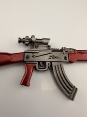 1/12 Scale Alloy AKM Ak47 Gun Assault Rifle Model for 6″ Action Figure Body