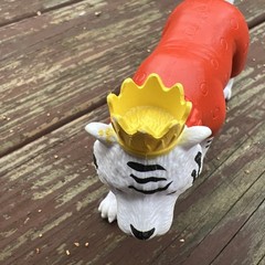 Ankyo Kidcore Whimsical Multicolor Circus Animal Tiger Figure Toy, Cake Topper