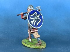 Hand-Painted 3D Printed Viking Figurine, Resin Miniature 40mm