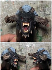 9in Xesray Studios Fit Only-Head Combatants Fight For Glory Cow Head No Figure
