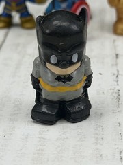 Ooshies Mini Superhero Figures Lot of 11 Marvel DC Batman Ear Flaw See Photos