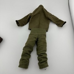 Vintage 1964 Original GI Joe Army Man Army Figure Green Uniform Hat Boots Japan