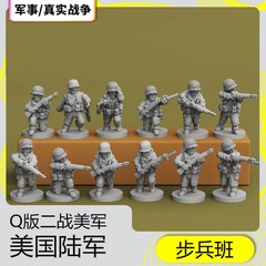 Unpainted 1/72 1/100 1/144ww Ii Us Army Soldier Full Set 57pcs Man Group Model