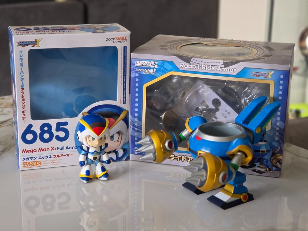 Mega Man X (Rockman X) Nendoroid 685 + Rabbit Ride Armor (Good Smile) set