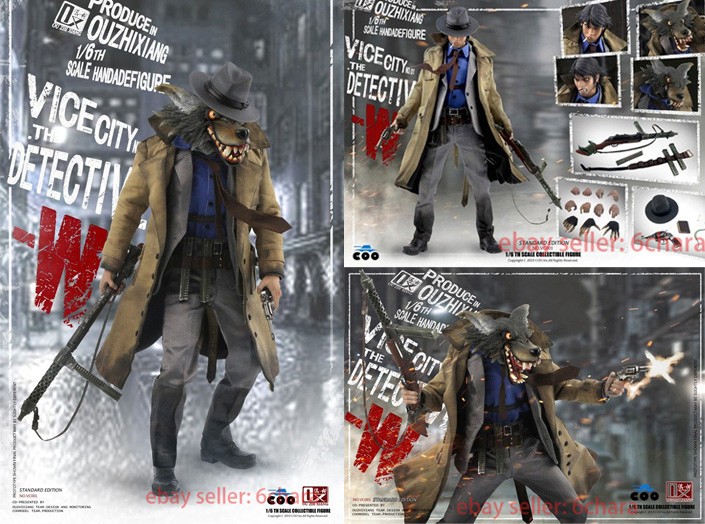 COOMODEL X My Face VC001 Vice City Detective W 1/6 Action Figure Regular Edition