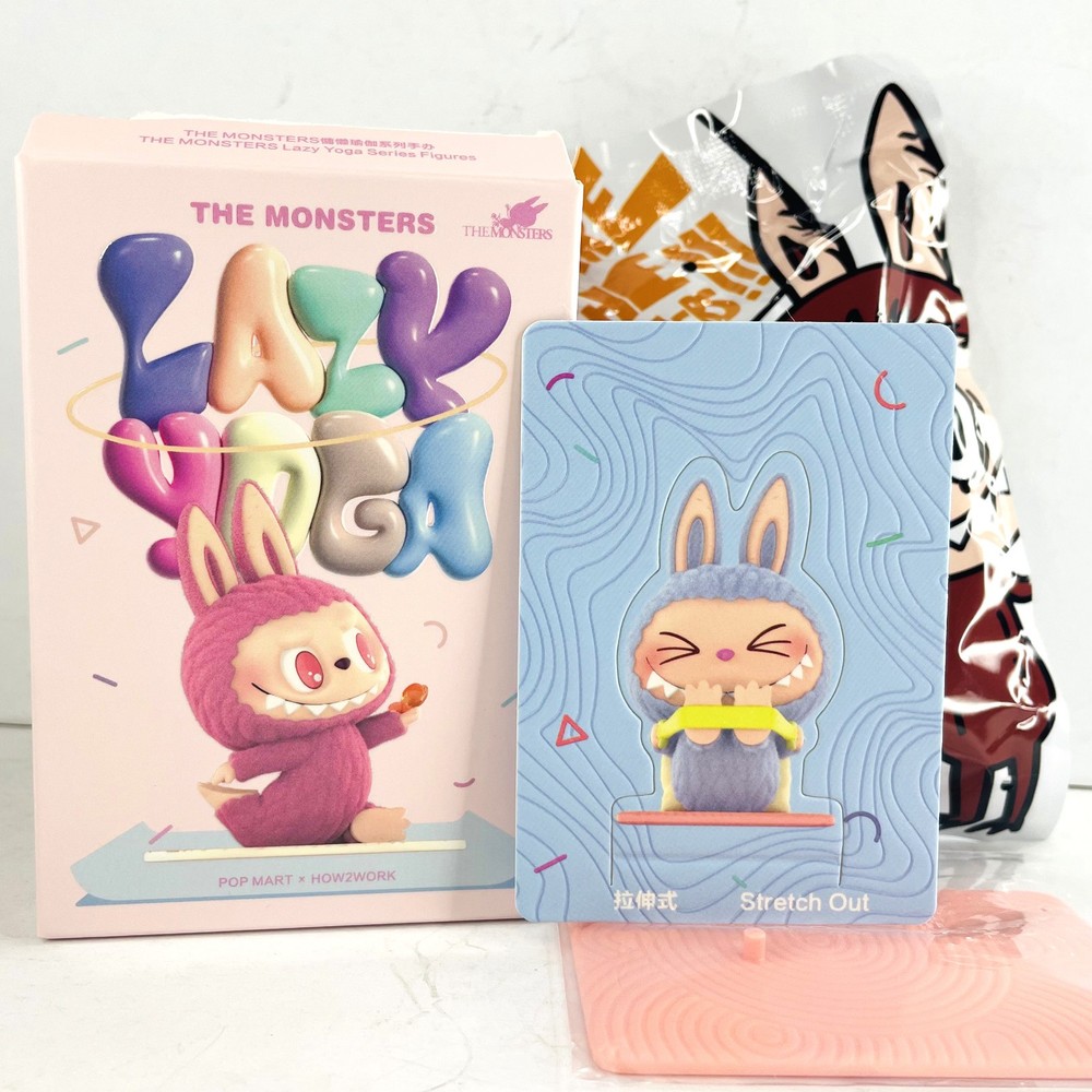 POP MART x Labubu The Monsters Lazy Yoga Series Figure Dolls Toy – Stretch Out
