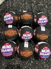 LOT OF 9 – ZURU Mini Brands Really Works Vinyl Blind Capsules – NEW & SEALED