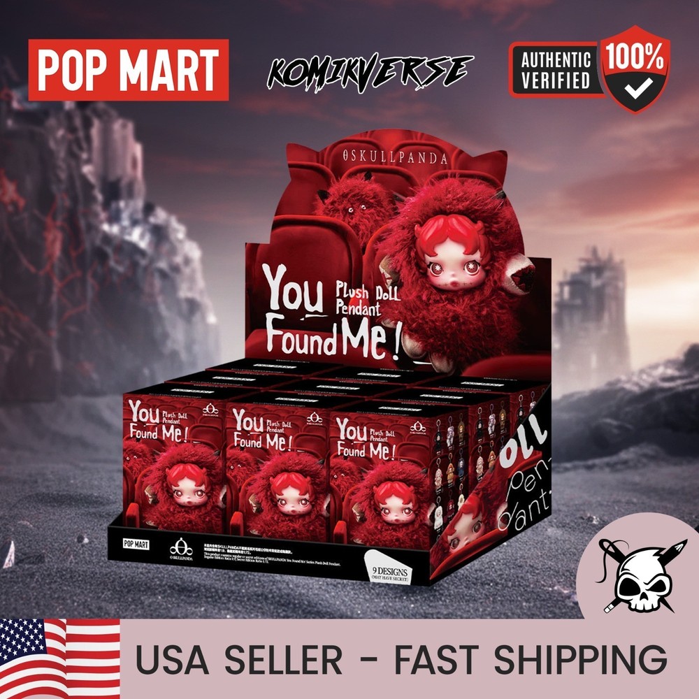 *USA* AUTHENTIC POP MART SKULLPANDA YOU FOUND ME! SERIES (COMPLETE SET)
