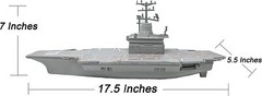 Toy Aircraft Carrier Submarine Battleship Destroyer Combo and 8 Mini Fighter Jet