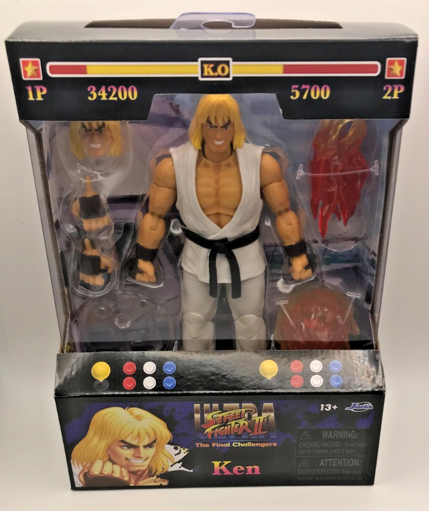 New Jada Toys Ultra Street Fighter 2 Ken Player 2 Action Figure EE Exclusive