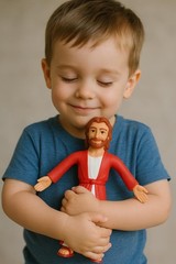 NJ Croce 6.5″ Jesus of Nazareth Poseable Figure, Bendable Toy, Religious Gift,