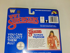 New WWE WWF LJN Superstars ULTIMATE WARRIOR Black Card Wrestling Figure Mattel