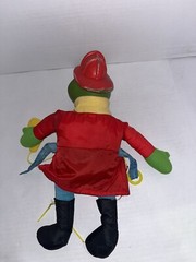 Mattel Learn to Dress KERMIT THE FROG FIREFIGHTER FIREMAN Plush Doll Muppet RARE