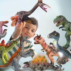 8 PCS Jumbo Dinosaur Toys for Kids Toddler 3-5 5-7 Years,Perfect Dinosaur Par…