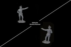 WWII German Officers Rommel Battleground MARX playset toy soldiers