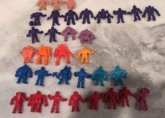 Vintage Lot of 56 Flesh Color Muscle Men M.U.S.C.L.E. Figures Mattel 1 Transform
