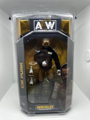 CM Punk Jazwares AEW Unrivaled 89 Walmart Exclusive Figure With Case MIB WWE MOC