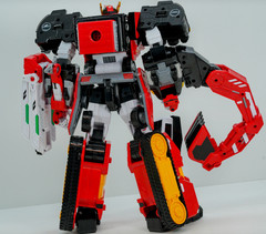 Metal Cardbot S FLAMENOVA Transformer Robot Fire Car Korean Toy