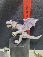 Mixed lot of (5) Hard Plastic Dragons Fantasy Dungeons & Dragons 2 Headed Hydra