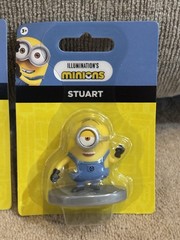 Illumination Minions Mini Figures Set of 3 (Kevin, Stuart, Bob) Factory Sealed