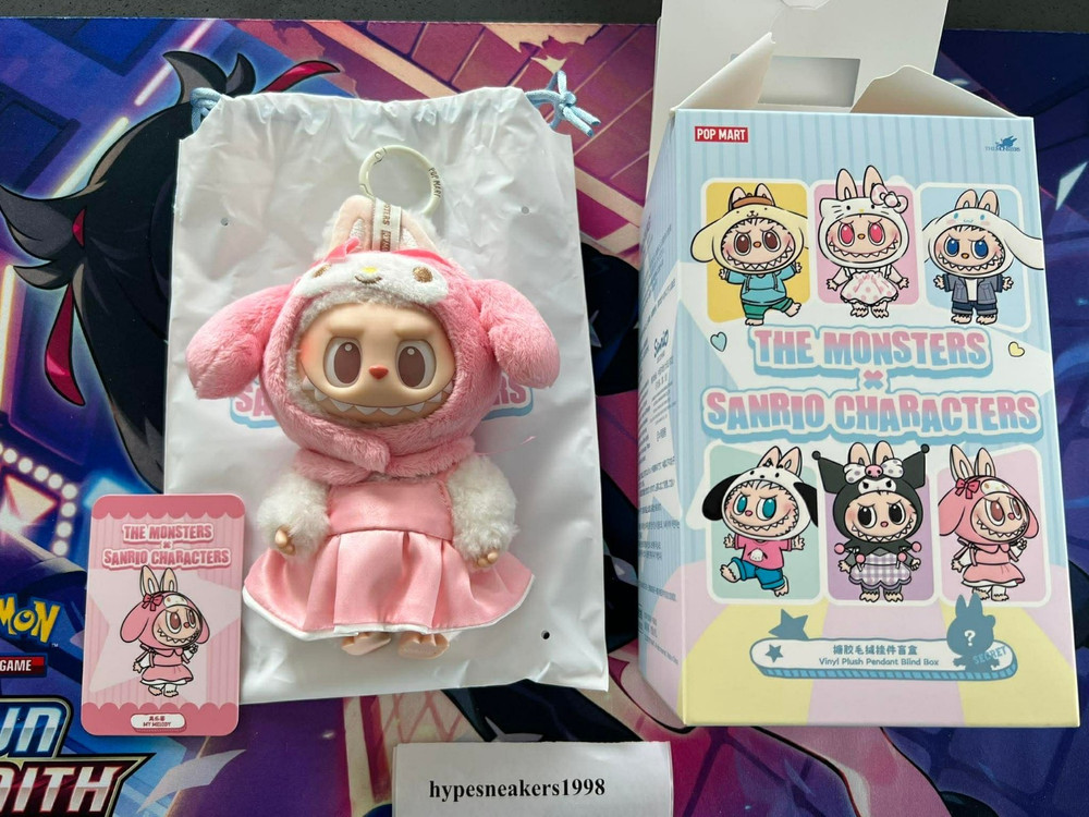 The Monsters x Sanrio Characters Plush Pendant Labubu My Melody (USA SELLER)
