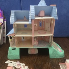 VINTAGE 1988 PRECIOUS PLACES MANSION HOUSES FIGURES LOT FISHER PRICE *Not Tested