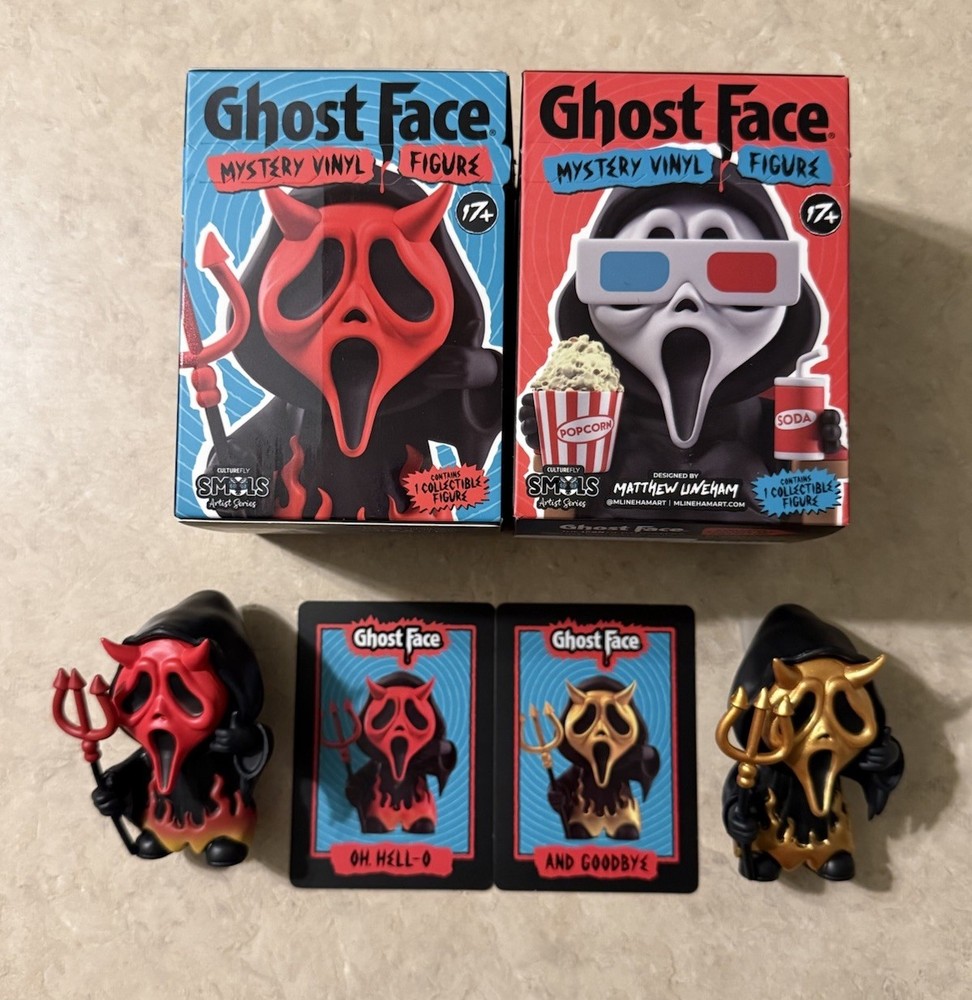 Culturefly GHOST FACE In Different Places RED & GOLD DEVIL MASK CHASE BUNDLE