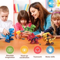 Dinosaur Toys for 3, 4, 5, 6, 7 Year Old Boys, Take Apart Toys with Electric …