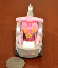 NICKELODEON PAW PATROL DIECAST CAR HELICOPTER SKYE DIE CAST PINK GRAY