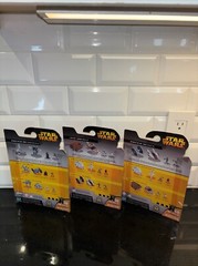 3 Star Wars Micro Machines Vehicles Series Tie Fighter vs A-Wing Shuttle 2005