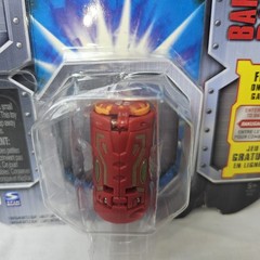Bakugan ZUKANATOR Battle Gear Red SILVER Attribute 2010 Spin Master DAMAGED CARD