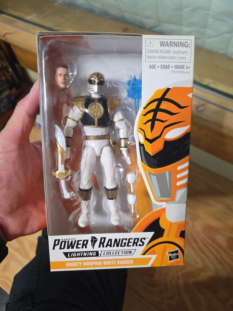 Power Ranger Lightning Collection Mighty Morphin White RANGER NIB & 3 LOOSE