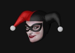3d Print HARLEY QUINN LARGE HEAD 1:10 7″ DIAMOND SELECT MCFARLANE DC MULTIVERSE