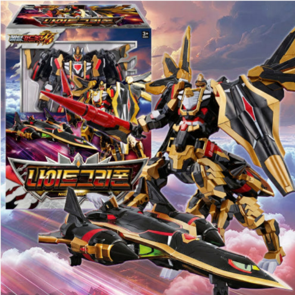 Metal Cardbot W Season3 NIGHTGRIFFON Transformer Robot Night Griffon Kids Toy