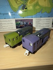 SPLATTER DODGE ! Thomas Friends Train TRACKMASTER TOMY BRITT ALLCROFT 1996 1997
