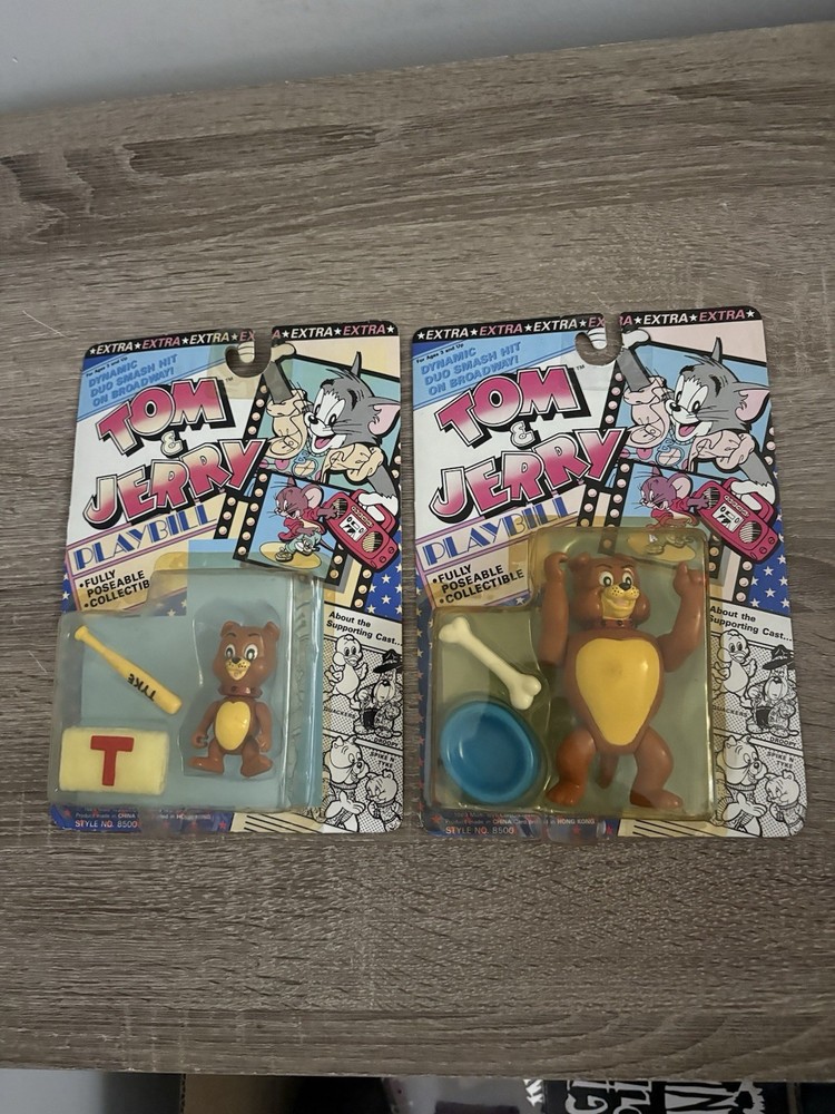 1989 Tom & Jerry Spike Dog $ Bull Dog Action Figure Turner Entertainment