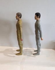 1968 Marx Sir Gordon Gold-Sir Stuart Silver Knight Action Figures & Horse Armor