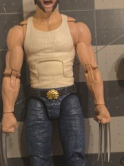 Marvel Legends Logan Wolverine From Movie Mcu Tank Top White Shirt