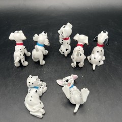 Disney 101 Dalmatians 7 Figures Dogs PVC Cake Toppers Toys Small Characters