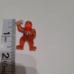 Mini Translucent Soma Ninja Action Figure 1.5 “ Orange red silver anchor
