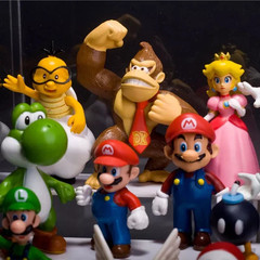 18 Pcs Set A Super Mario Bros Toy Figures Luigi Toad Yoshi Cake Toppers Party