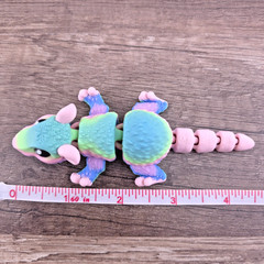 Mini Rat Desk Pet – Choose Color – 3D Printed Articulated Mouse Flexi Fidget