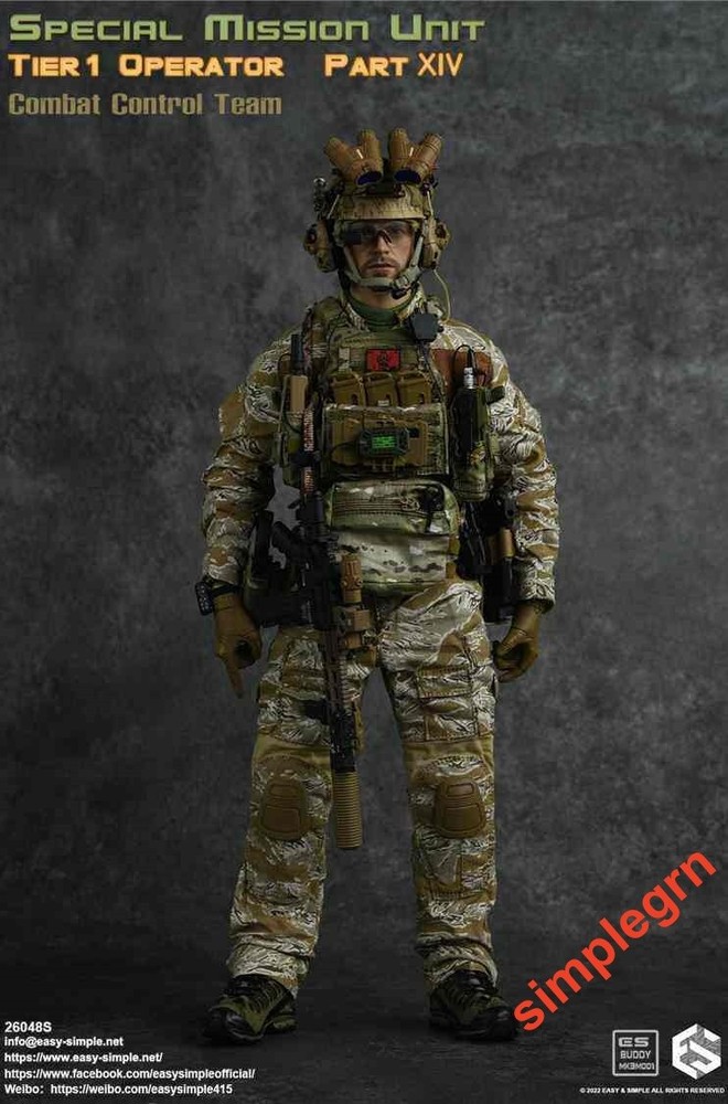 Easy&Simple 26048S 1/6 SMU Tier1 Operator Part XIV Combat Control Team In Stock