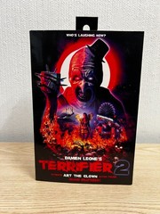 NECA Damien Leone’s Terrifier 2 Ultimate Art The Clown Blood Splattered Open Box