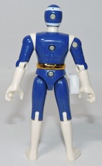 4 Power Ranger Red Blue Silver 1997 4.5″ In Space Action Figure Bandai Gold Belt