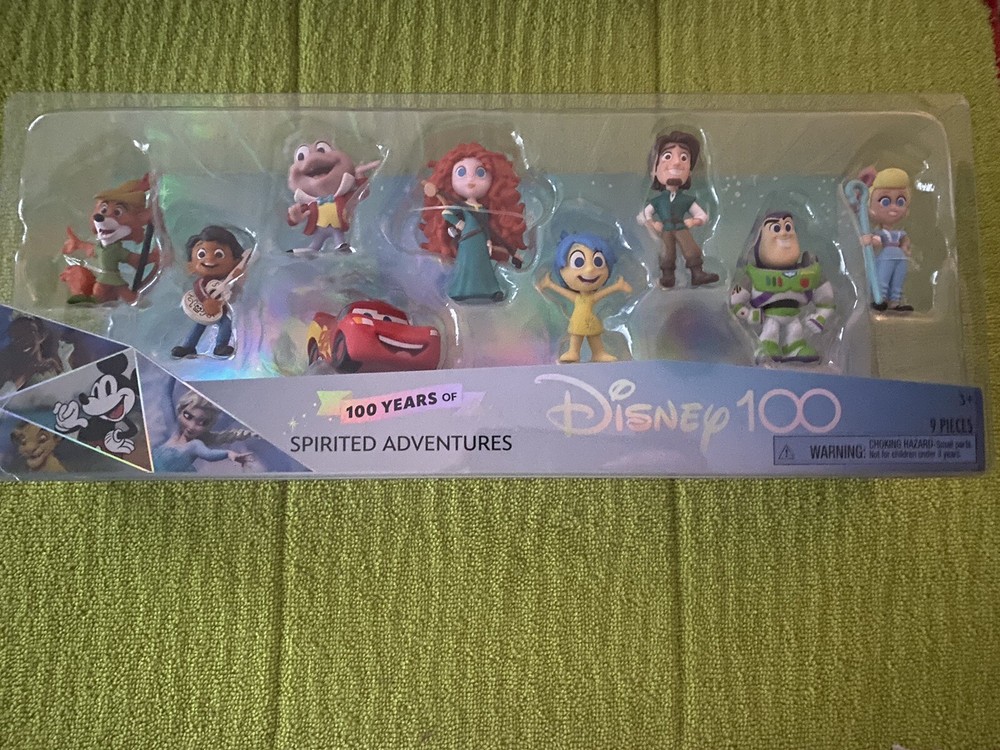 Disney 100 Years Of Spirited Adventures Buzz Lightyear, Lightning McQueen 9 Pcs