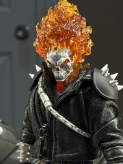 CUSTOM (PAINTED) ML Ghost Rider Headsculpt (READ DESCRIPTION)